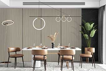 银川轻奢风格-餐厅