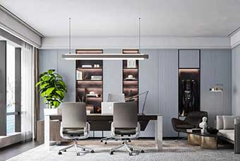 银川轻奢风格-书房