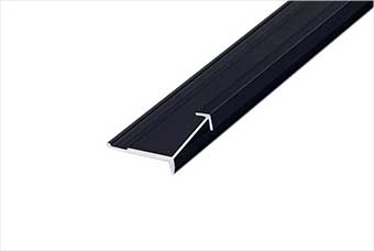 银川航空纤维墙咔铝合金阳角线（哑黑氧化）