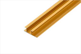 银川航空纤维墙咔铝合金带灯中条（钛金氧化）