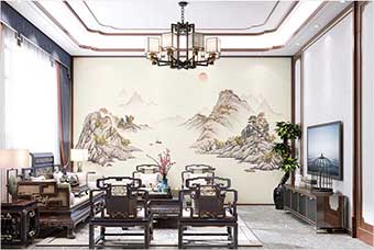 银川森佰汇航空纤维墙咔（巴山蜀水）